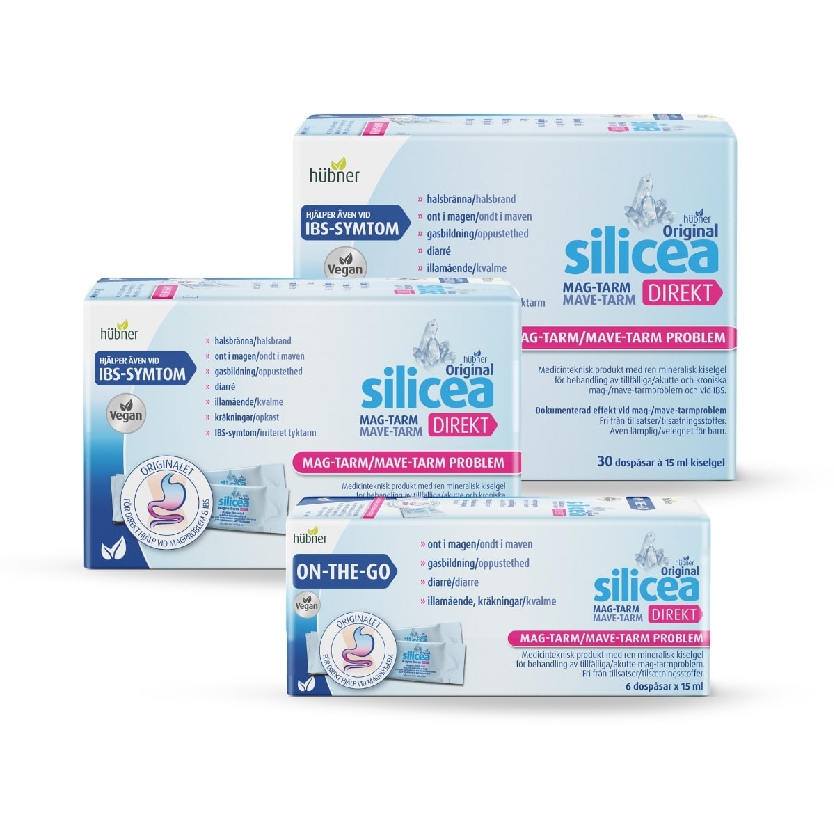 Silicea Mag-Tarm DIREKT i olika förpackningsstorlekar